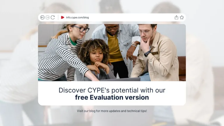 Discover CYPE’s potential with our free Evaluation version